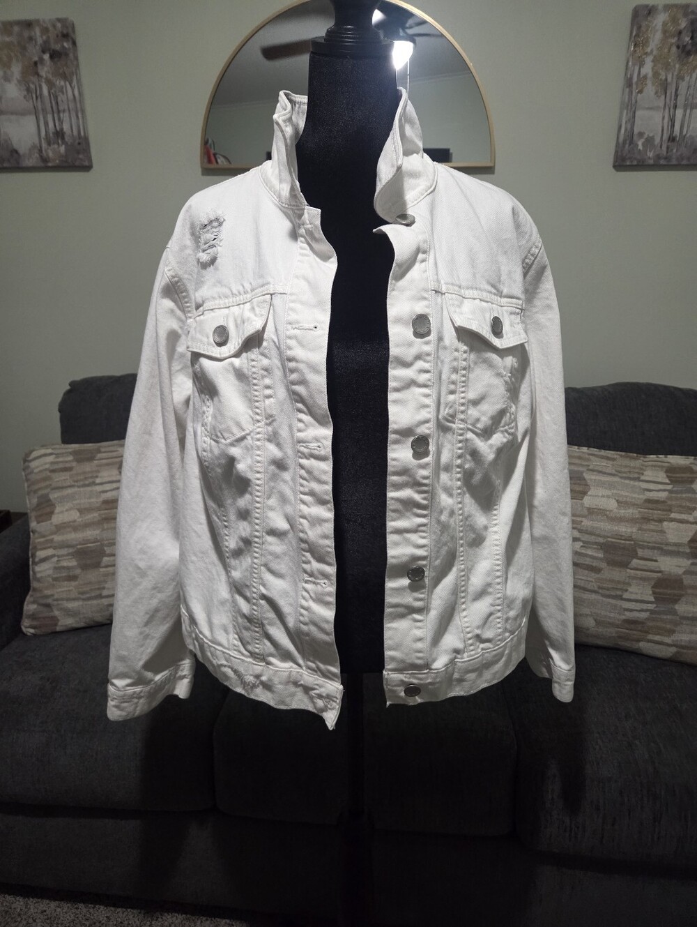a.n.a White Denim Jean Jacket